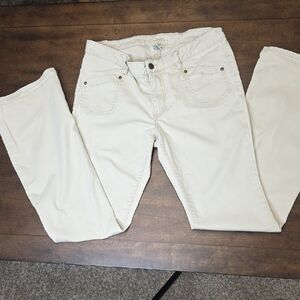 Cache Cream Flare & Wide Leg Jeans